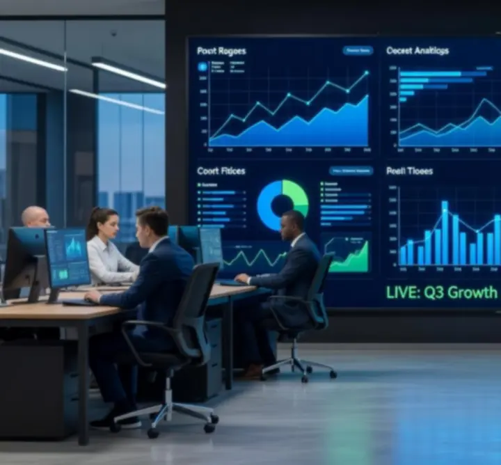 Dynamic analytics dashboard visualisation