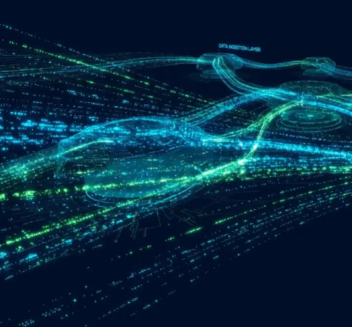 Dataflow visual representing financial performance optimisation for retail